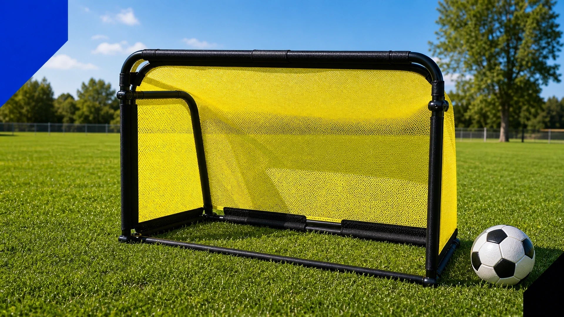 Solid football goal, 2-in-1 goal: it's all here