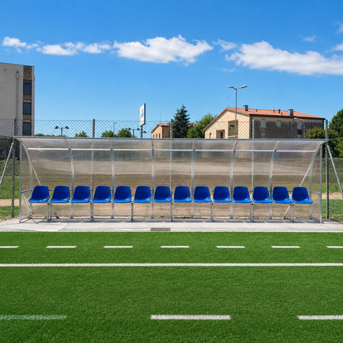 Coach shelter 1 wooden bench - 2m 4 seats Powershot