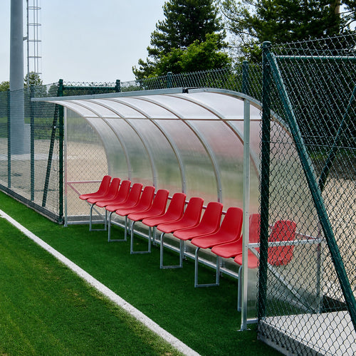 Coach shelter 1 wooden bench - 2m 4 seats Powershot