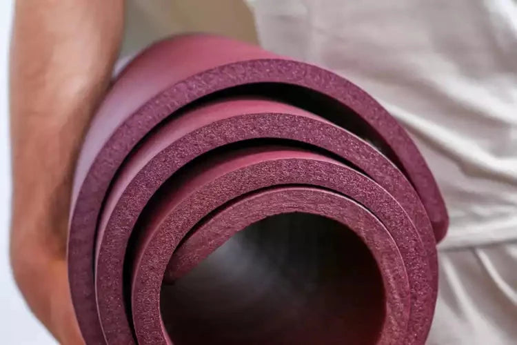 Esterilla de yoga ecológica (con ojales) - 1,5 cm de grosor