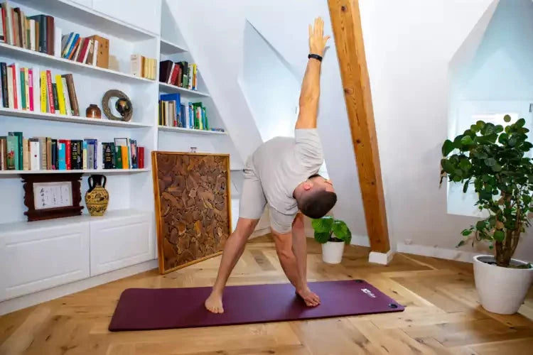 Esterilla de yoga ecológica (con ojales) - 1,5 cm de grosor