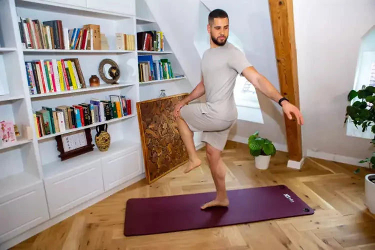 Esterilla de yoga ecológica (con ojales) - 1,5 cm de grosor