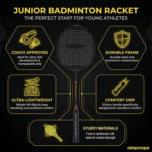 Juego de 10 raquetas de bádminton junior - Ideal para mejorar tu juego