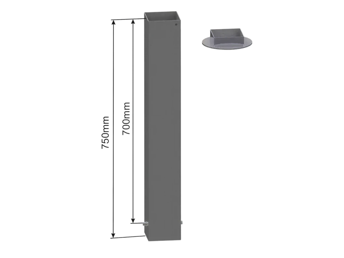 Attachment sleeves for basketball goal - 140mm x 140mm Powershot