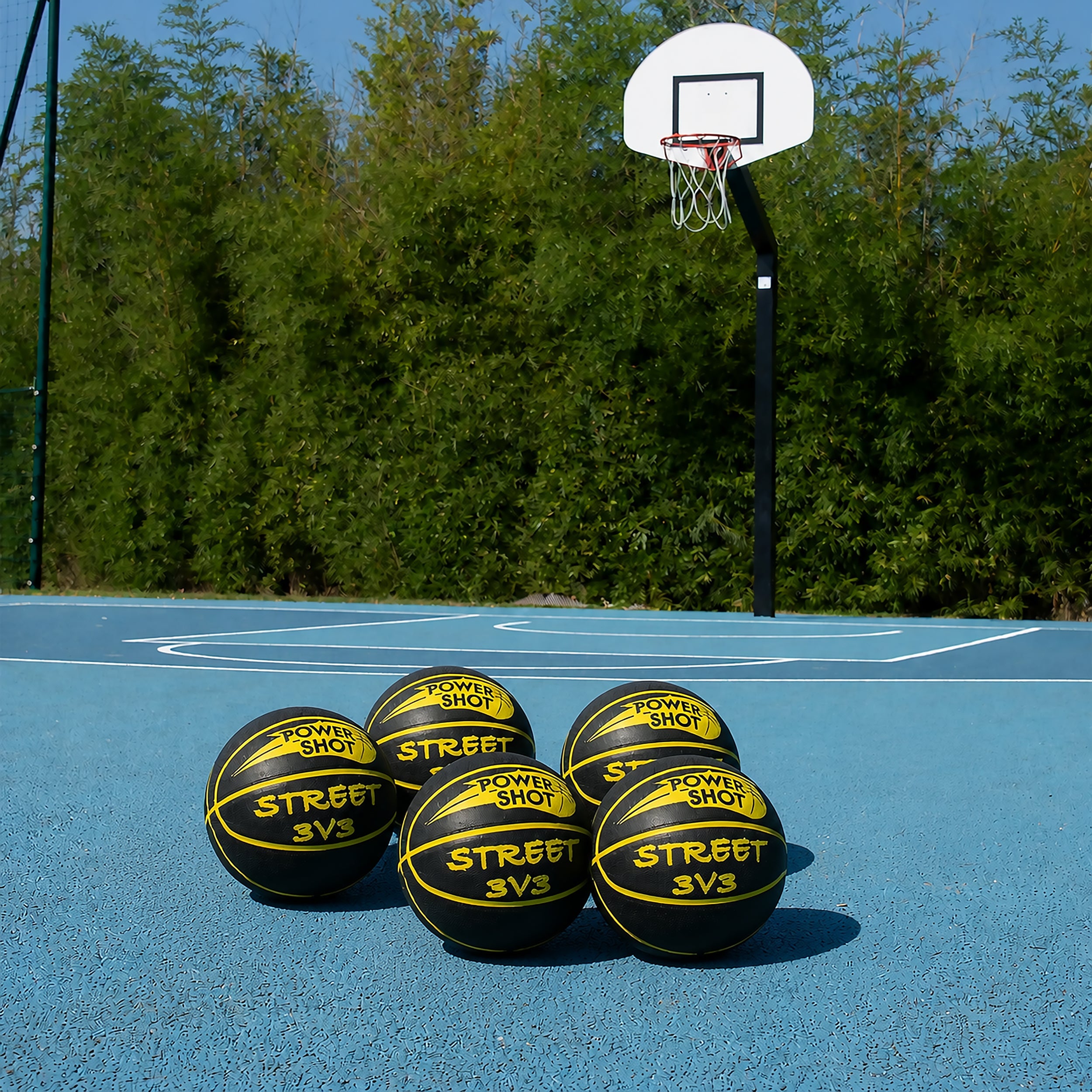 Lote de 5 balones de baloncesto Street 3v3 - Bomba de balón y bolsa GRATIS