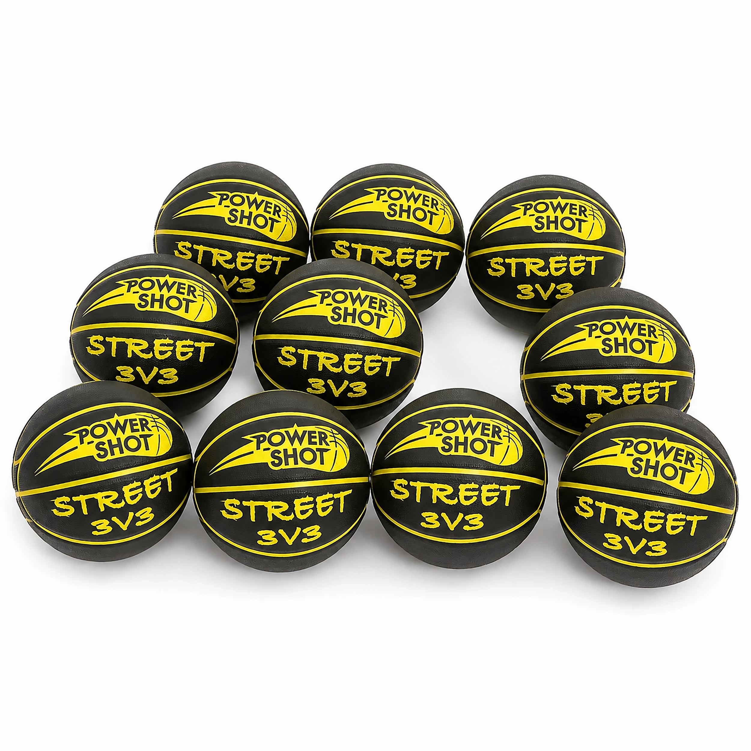 Paquete de 10 balones de baloncesto Street 3v3 - Bomba y bolsa GRATIS