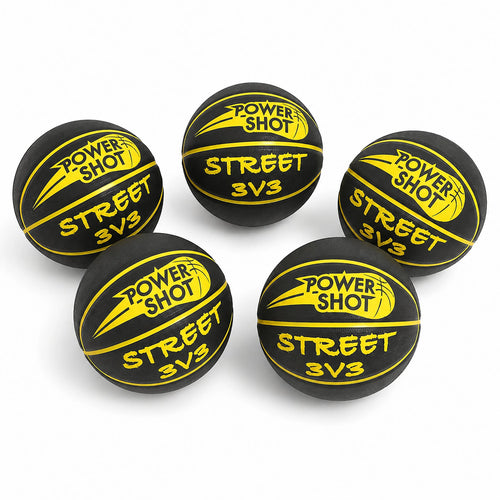 Lote de 5 balones de baloncesto Street 3v3 - Bomba de balón y bolsa GRATIS