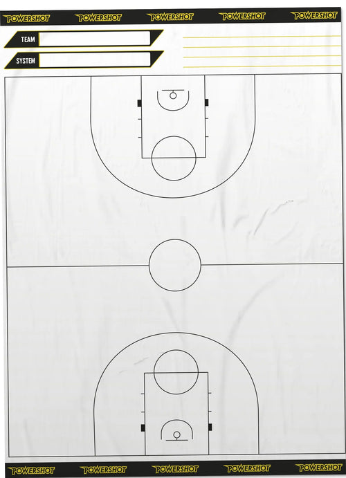 Baloncesto hoja táctica rodillo - Pista completa