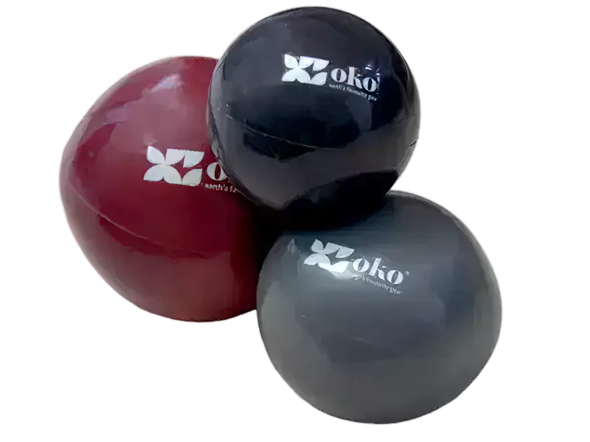 Set of 3 pvc weighted balls Oko