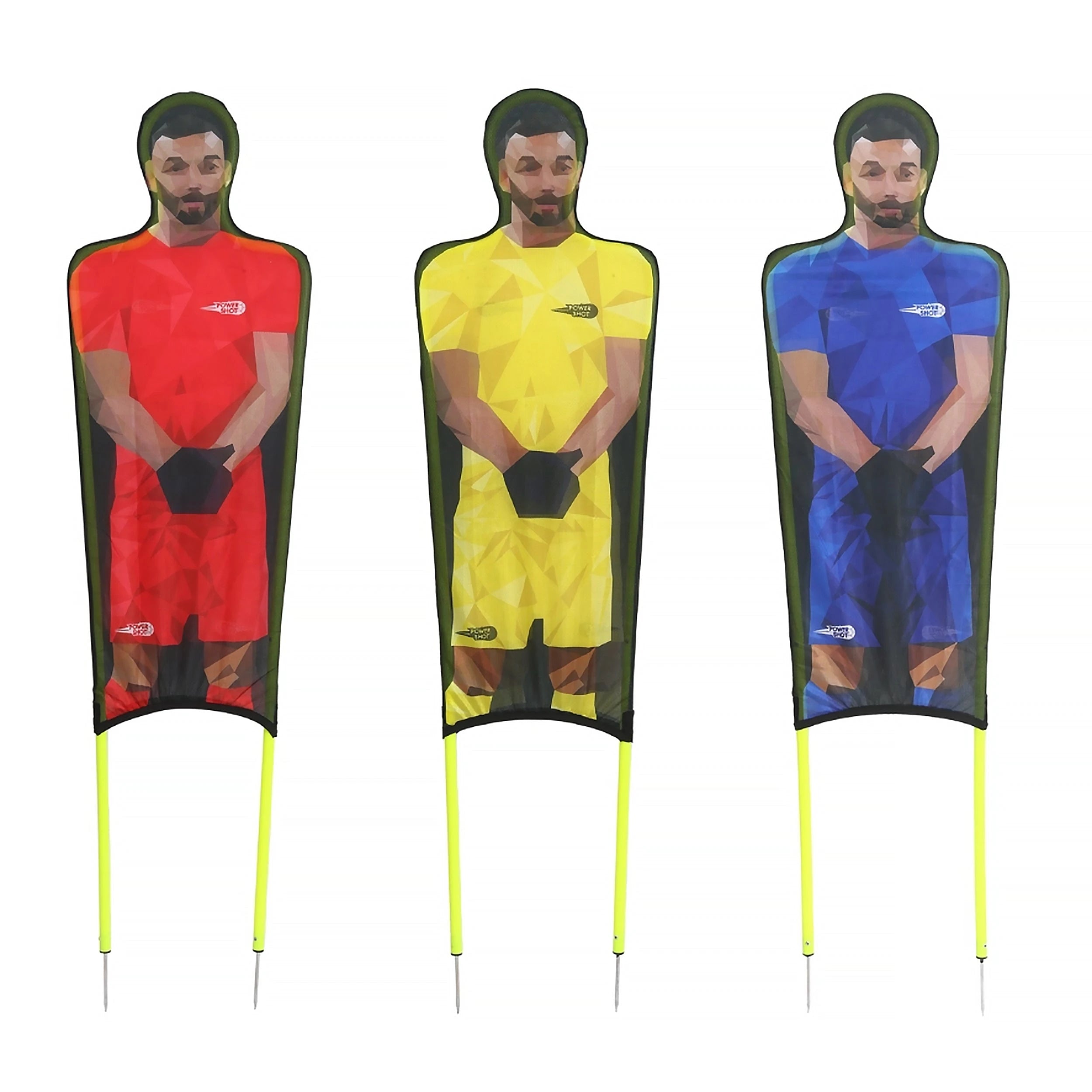 Set of 3 flexible mannequins in printed polyester - 180cm Powershot