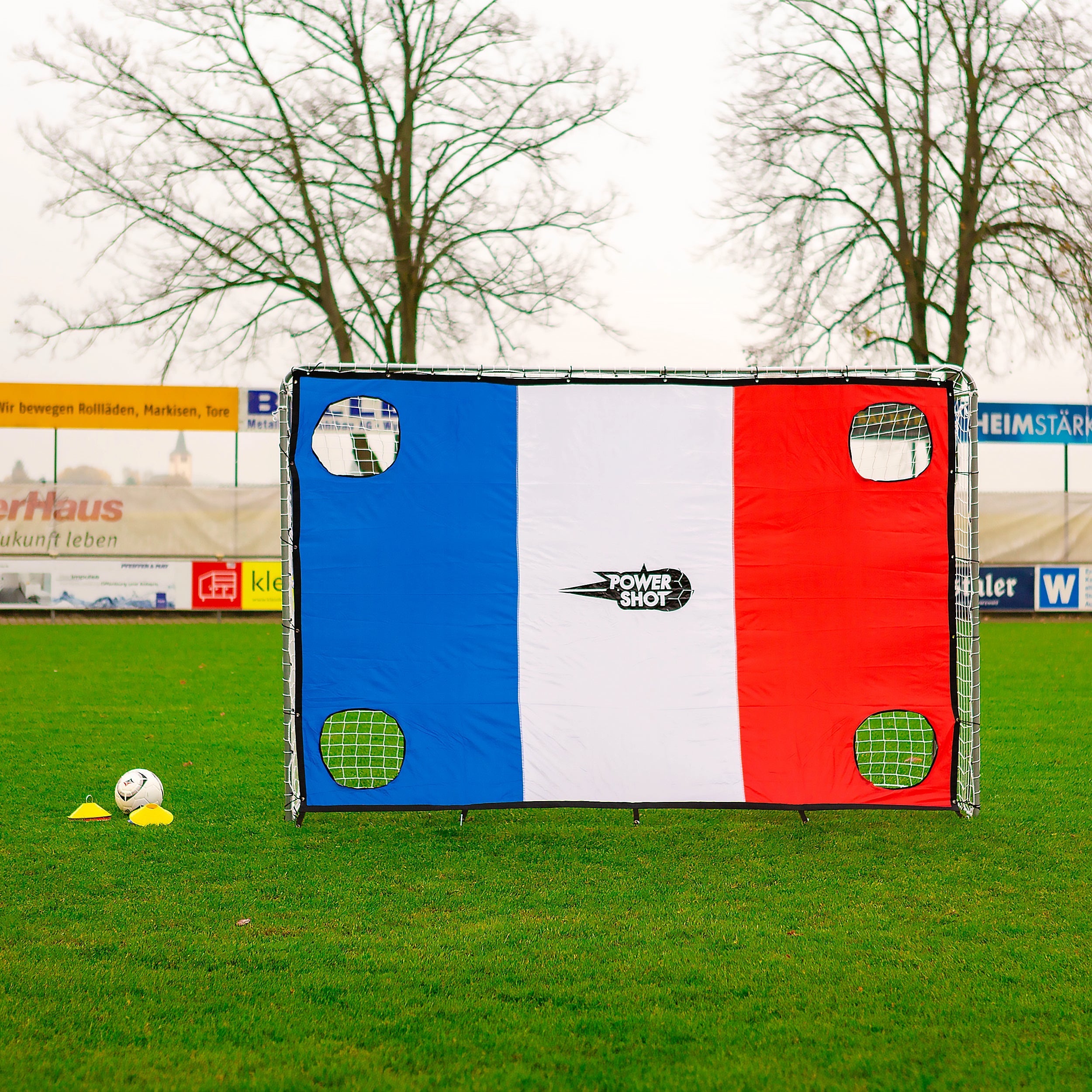Shooting wall with flag - 3m x 2m Powershot