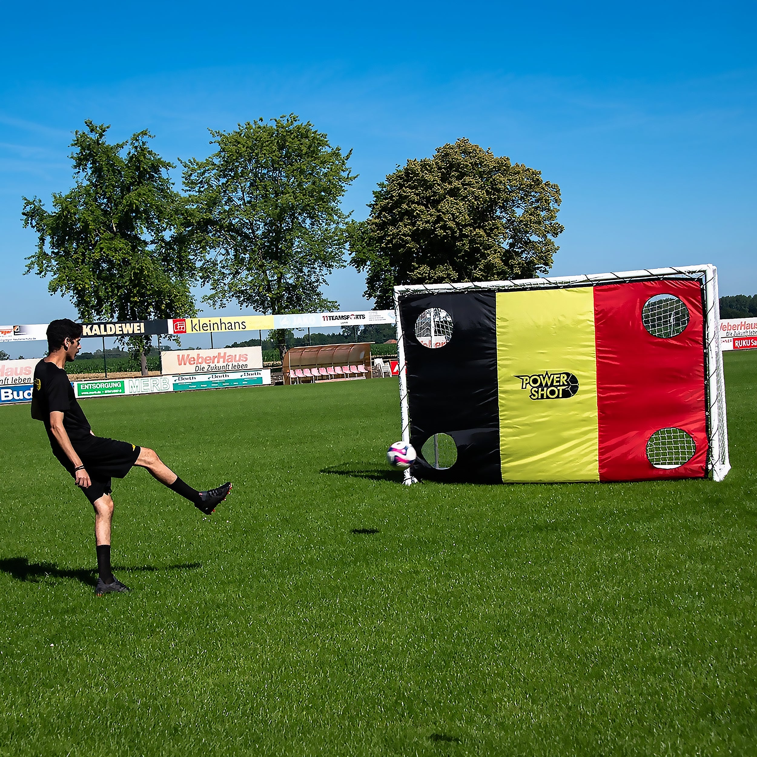 Stadium Football Goal with Shooting wall - 3m x 2m Powershot