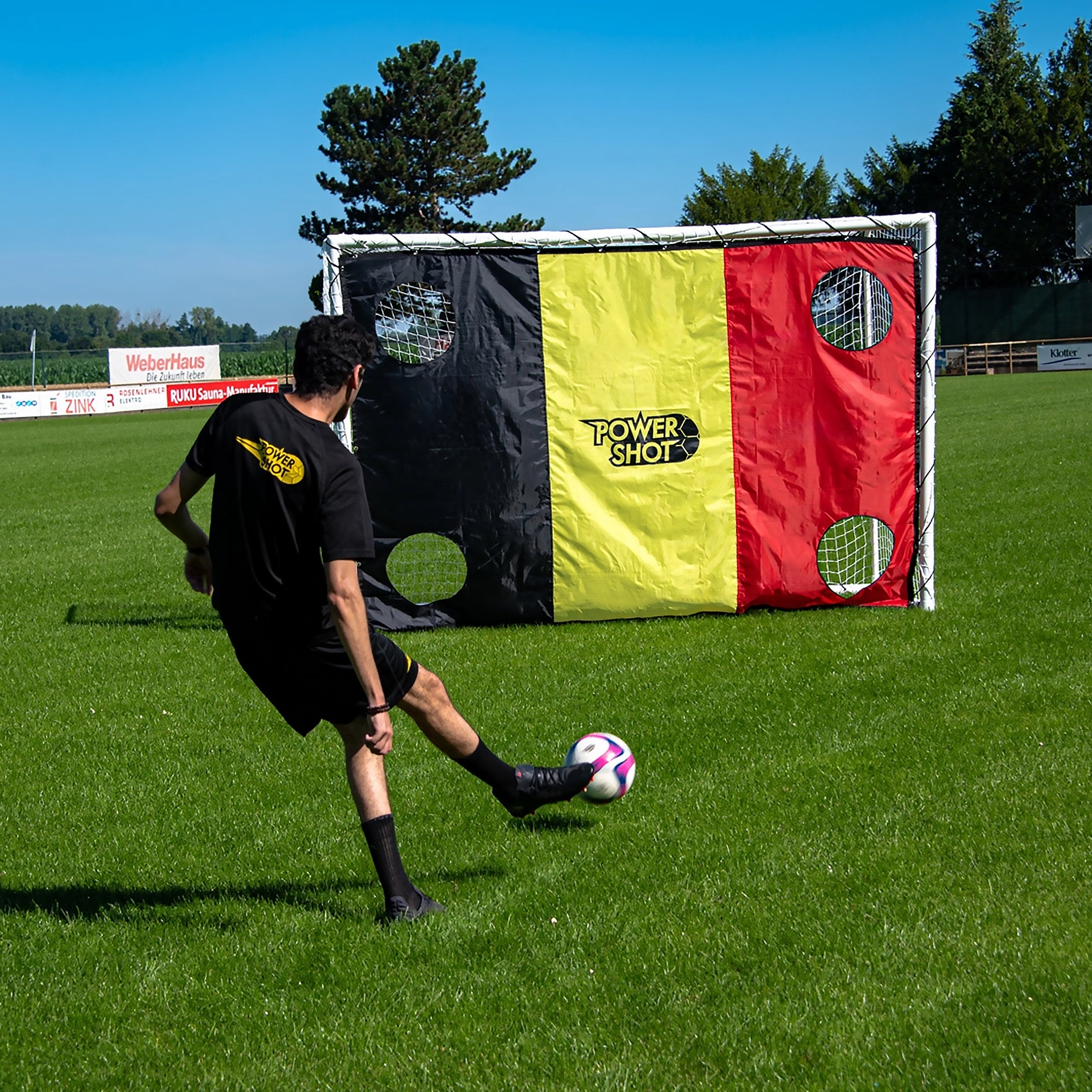 Stadium Football Goal with Shooting wall - 3m x 2m Powershot