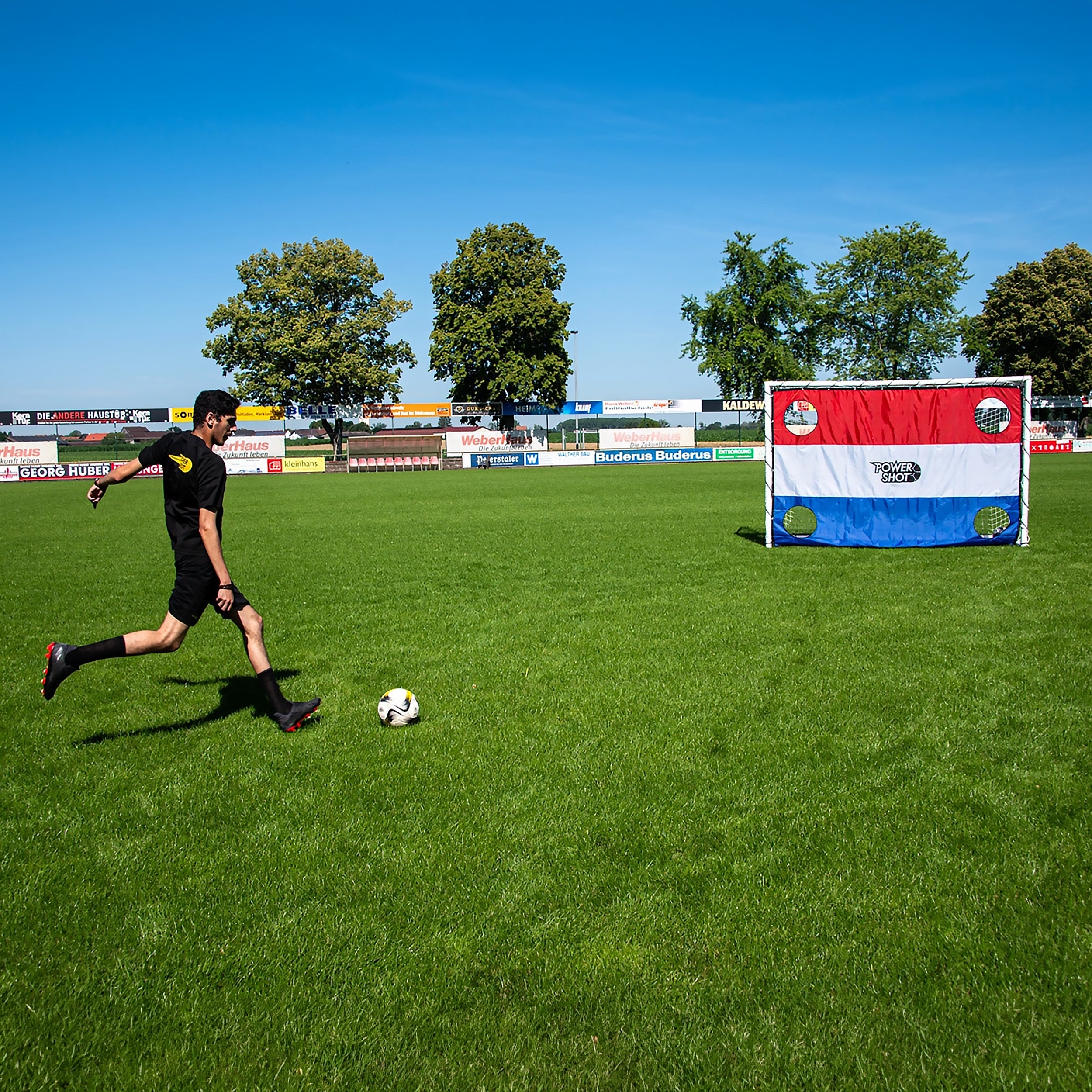 Stadium Football Goal with Shooting wall - 3m x 2m Powershot