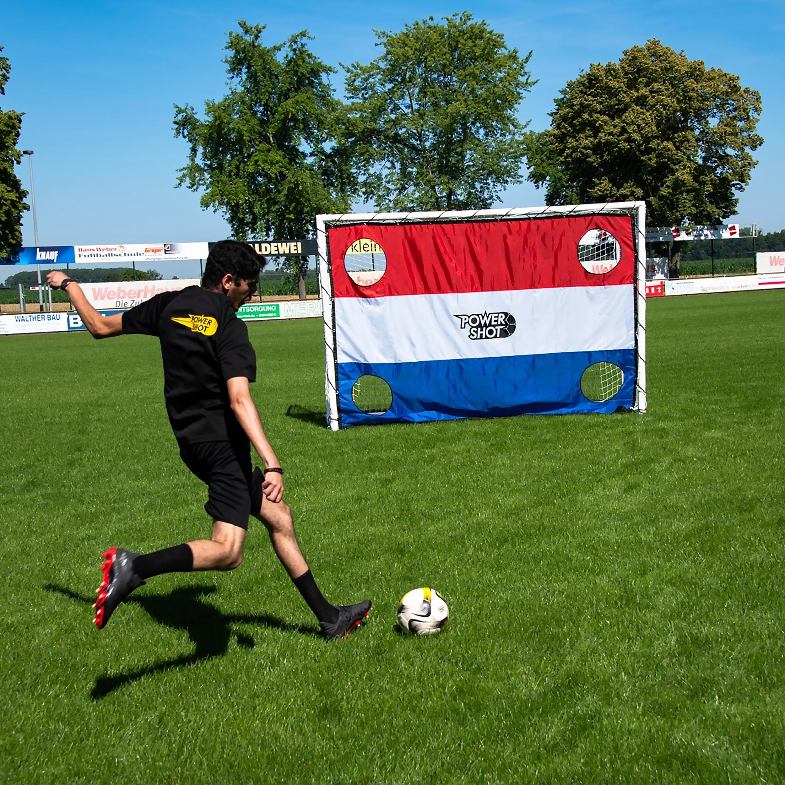Stadium Football Goal with Shooting wall - 3m x 2m Powershot