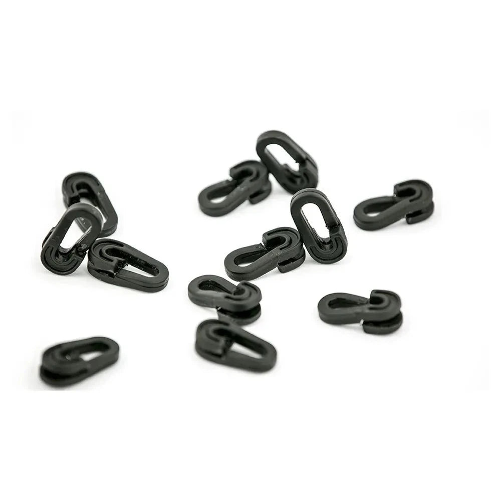 Paquete de 40 clips para fijación de red negros