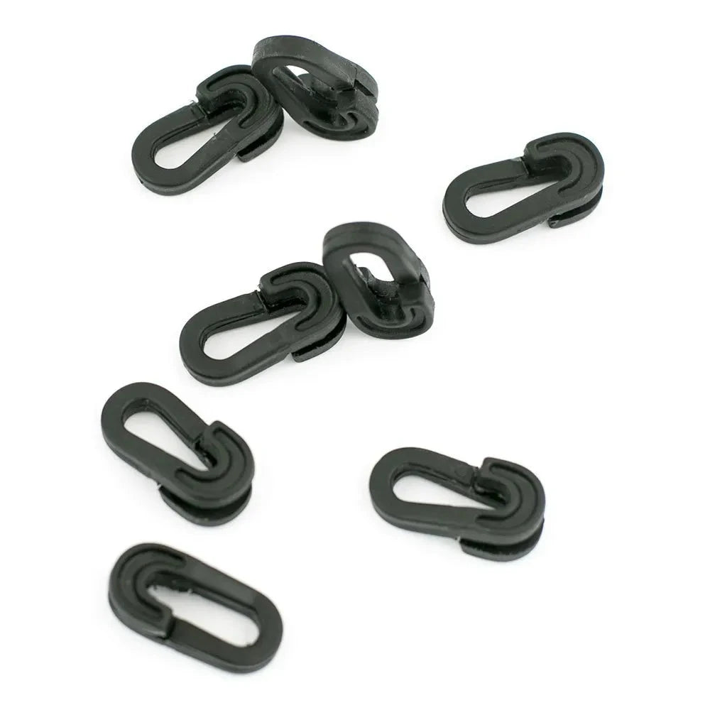 Paquete de 40 clips para fijación de red negros
