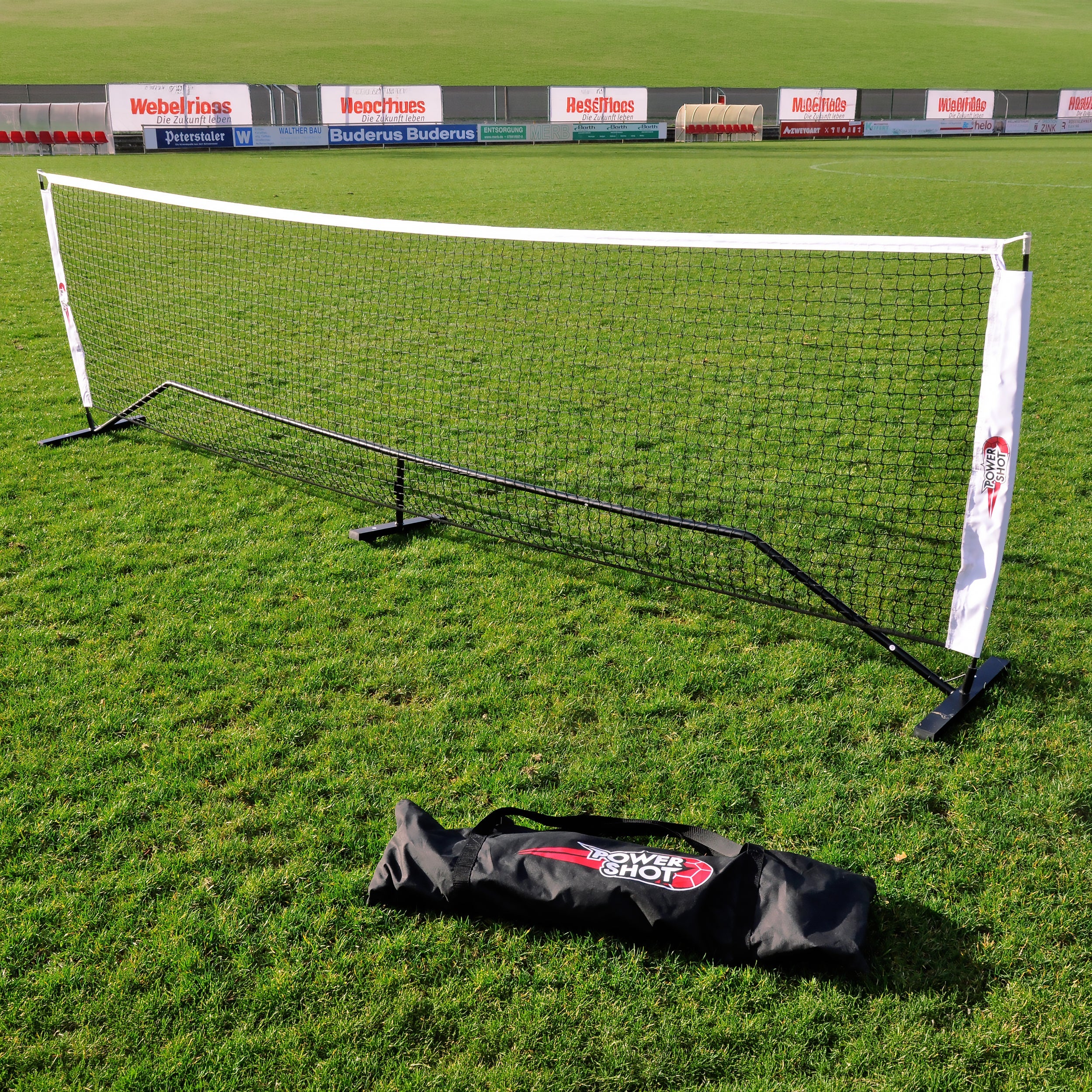 Steel tennis ball net - 4m x 1.1m (with carry bag) Powershot