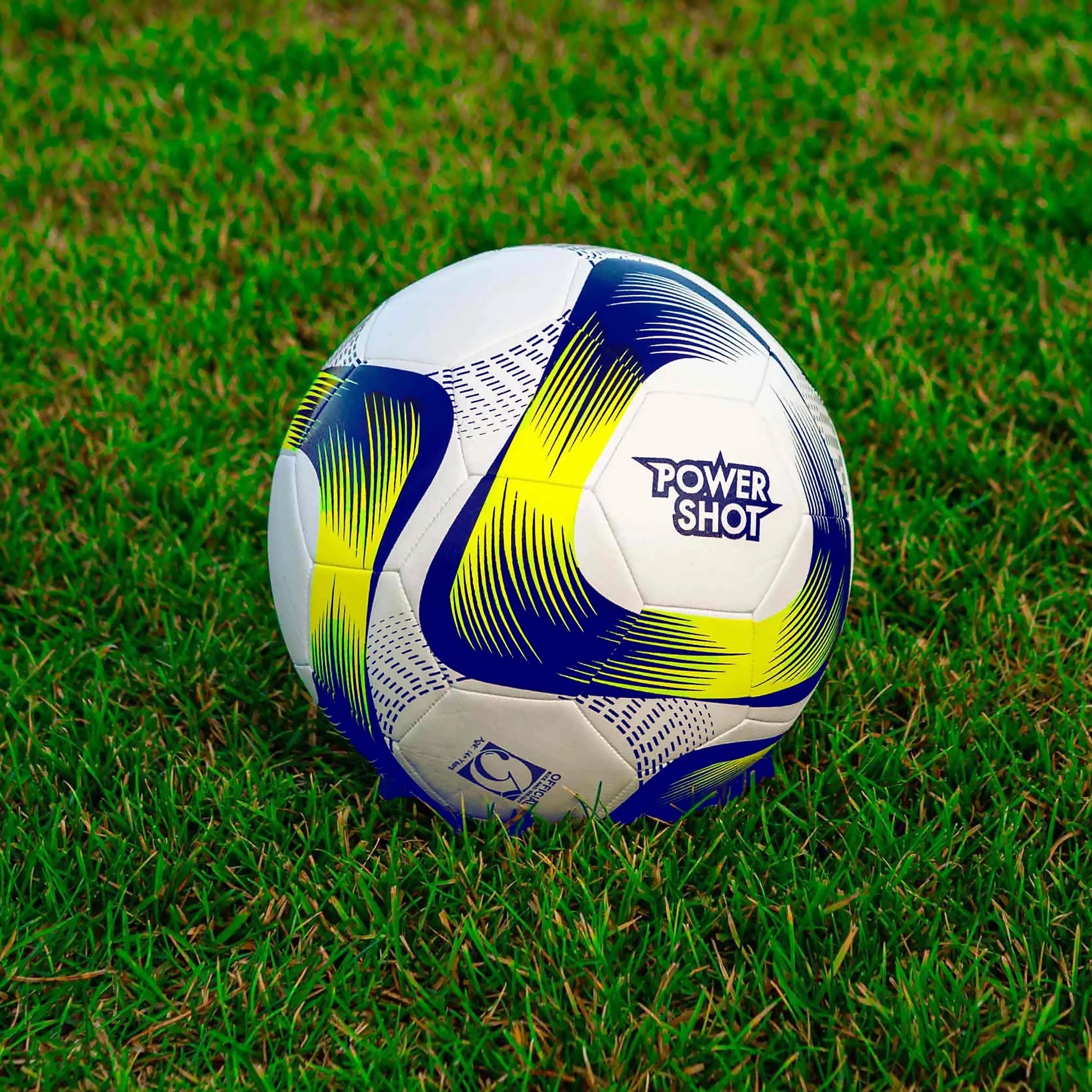 Football yellow and blue - size 4 Powershot
