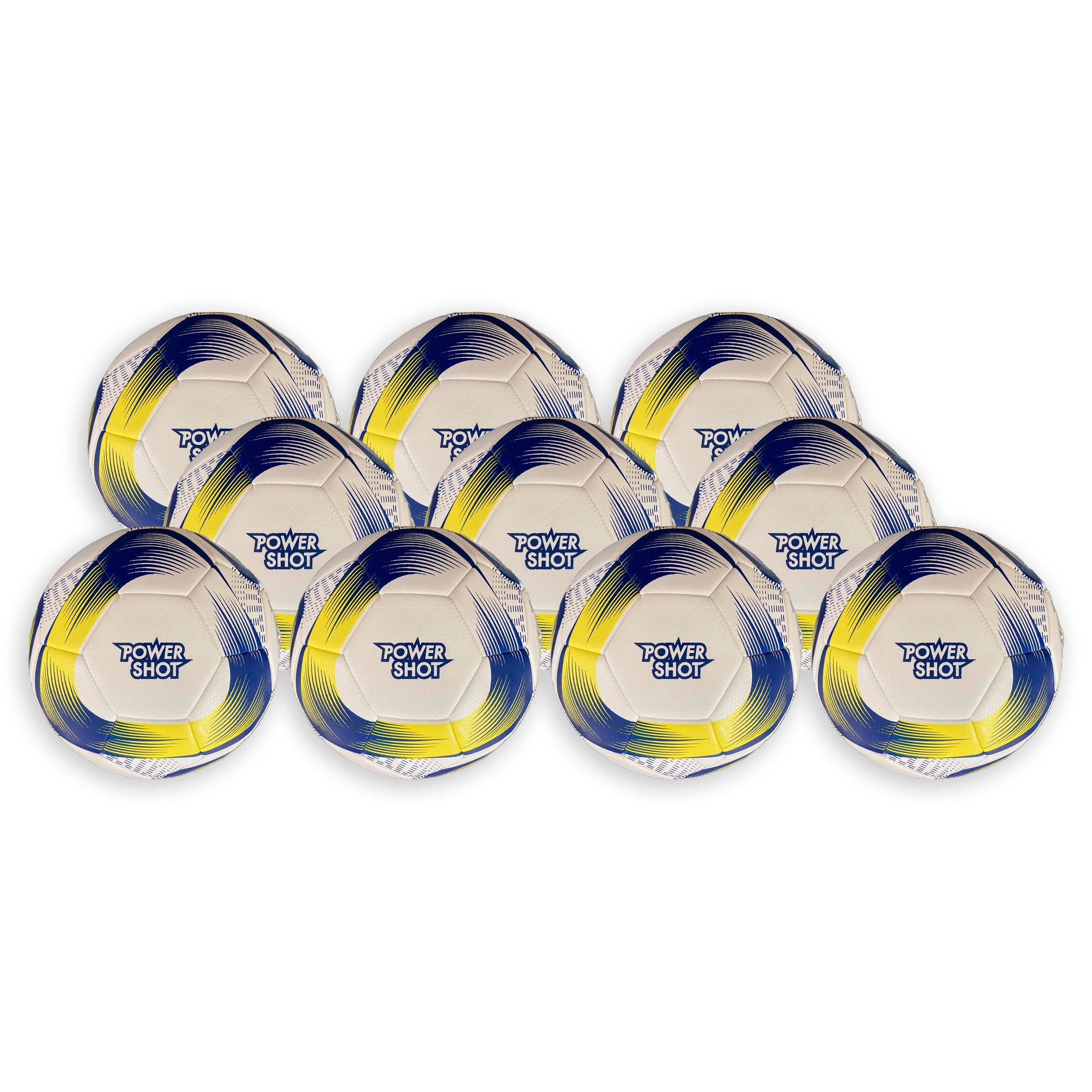 Football yellow and blue - size 3 - Set of 10 Powershot