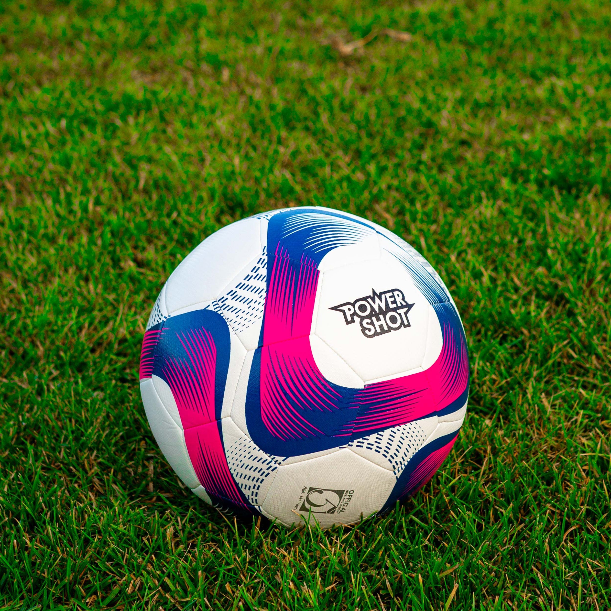 Football pink and blue size 5 Powershot