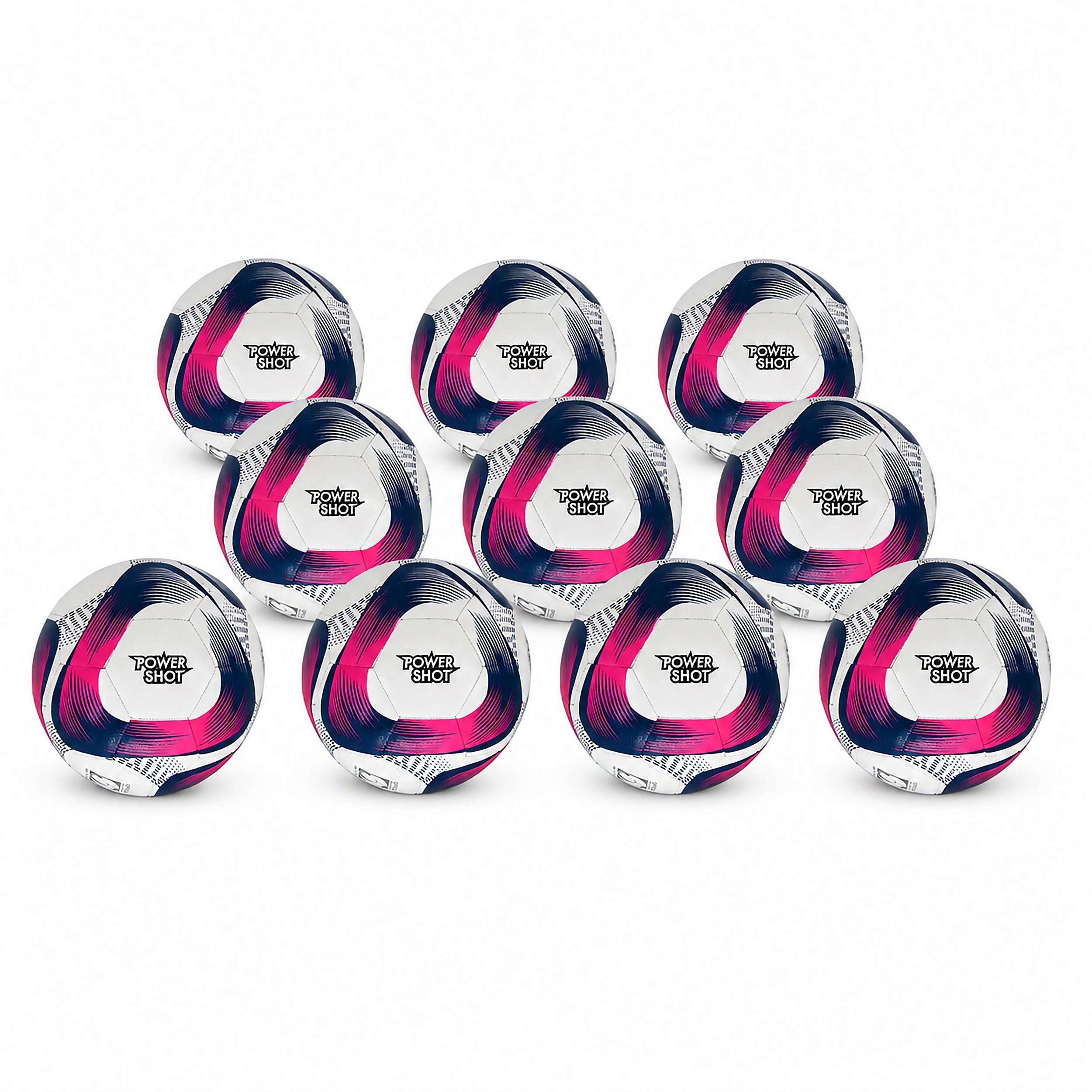 Football pink and blue size 5 - Set of 10 Powershot