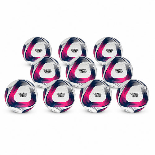 Football pink and blue size 5 - Set of 10 Powershot
