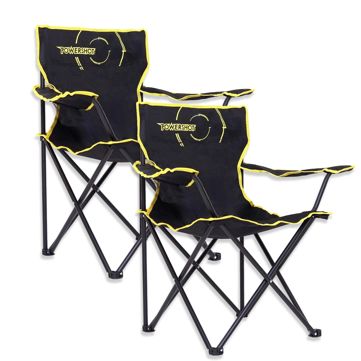 Set of 2 multi-purpose folding chair with carry bag Powershot