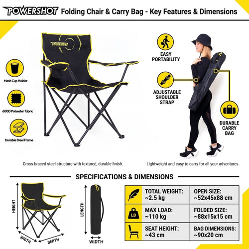 Folding chair with carry bag Powershot