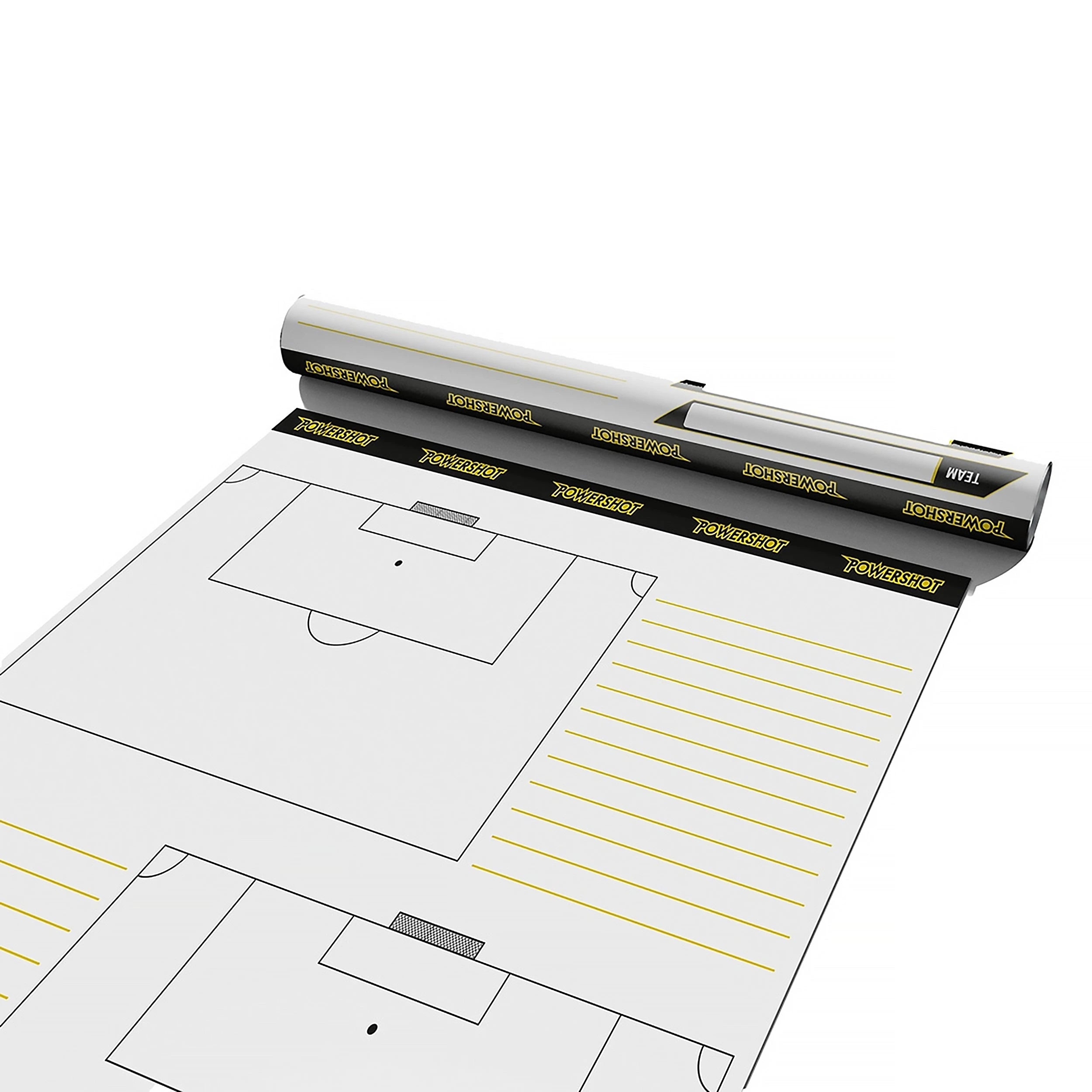 Roll of tactical football sheets - Half-field Powershot