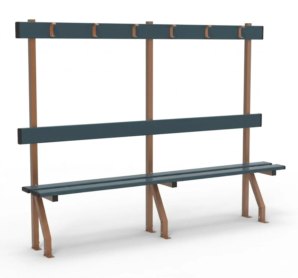 6-Seater Sports Facility Bench - 10 x 2,5 x 1,6 x 192,2 cm Netsportique