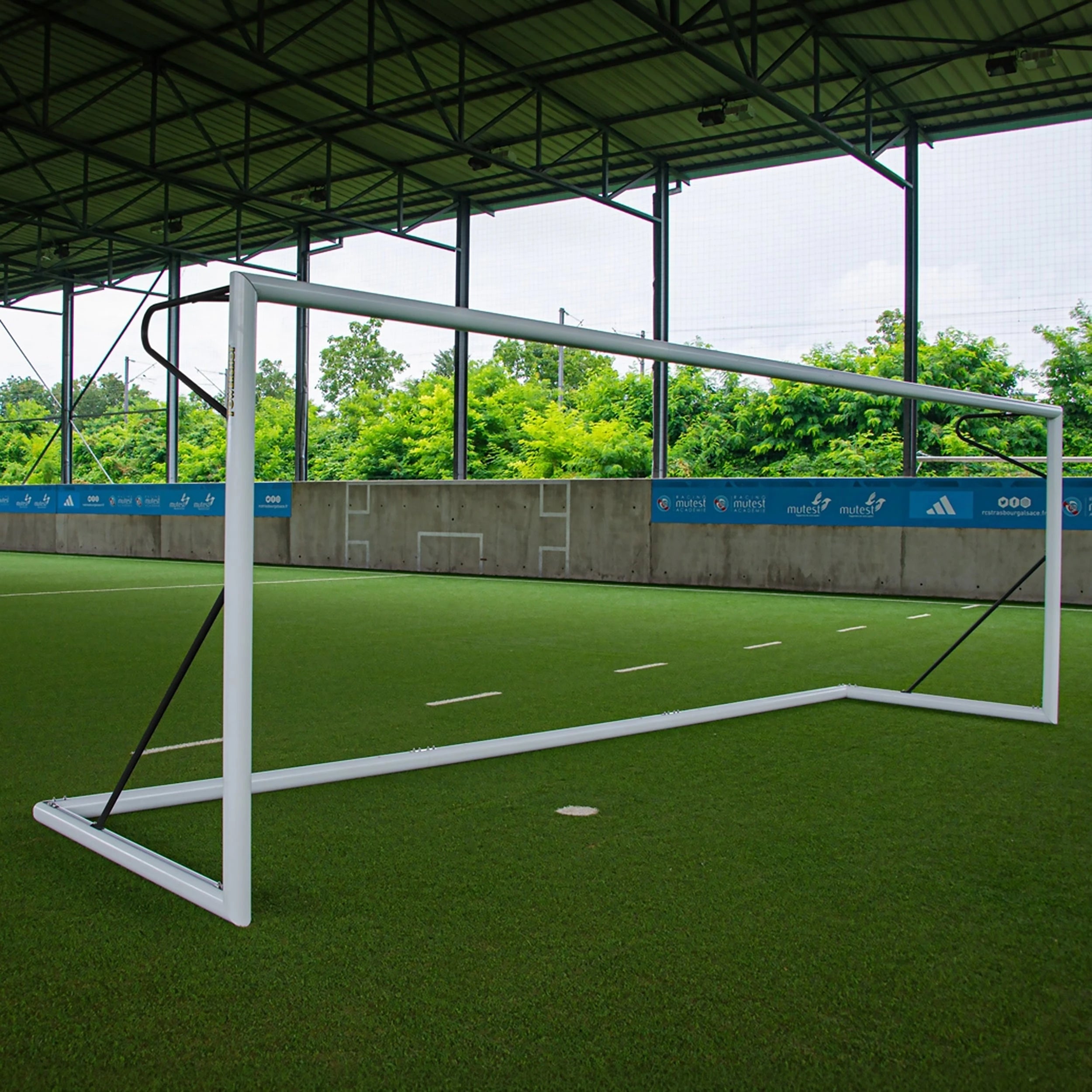 Transportable professional 11-a-side football goal aluminium - 7.32 m x 2.44 m Powershot