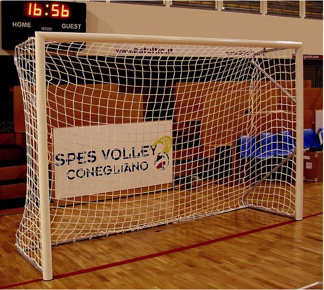 Portería de fútbol/fútbol sala fija para anclar de 3 x 2 m - Acero