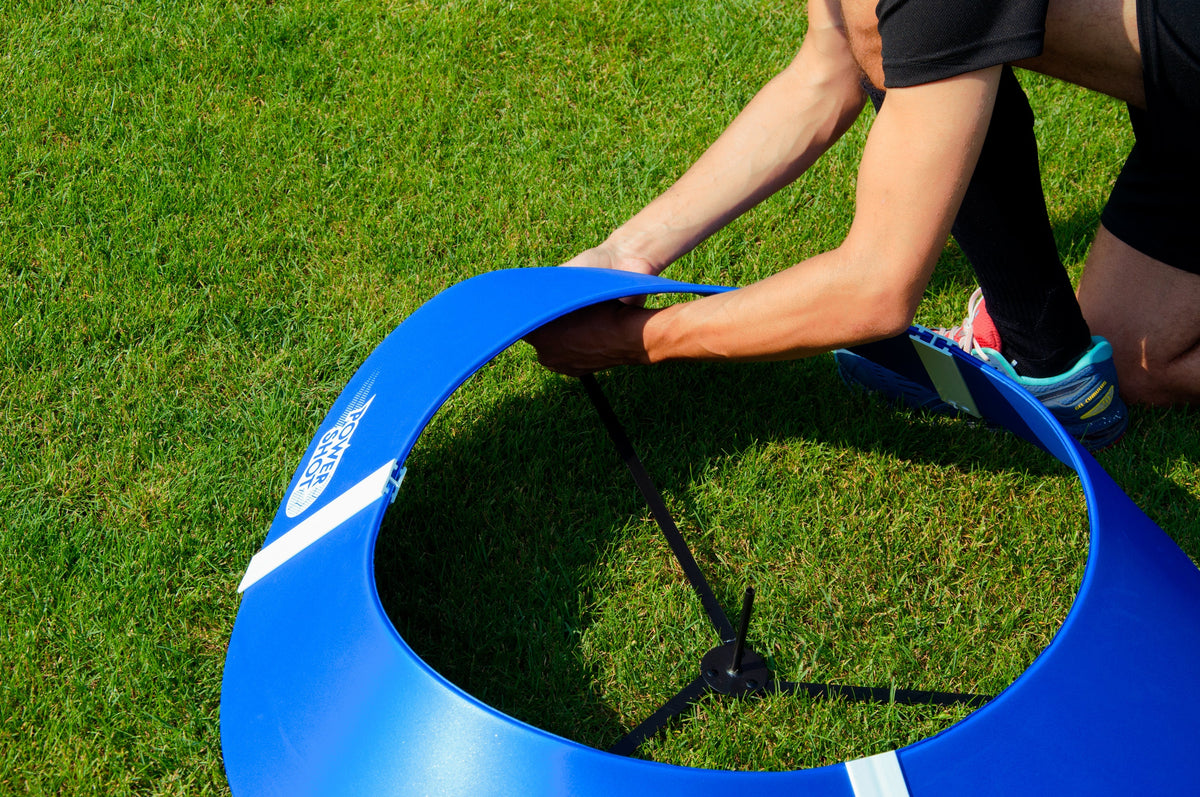 Juego de 10 Kits de objetivos de FOOT GOLF con base y bandera - ¡Ideal para practicar la precisión de los pases!
