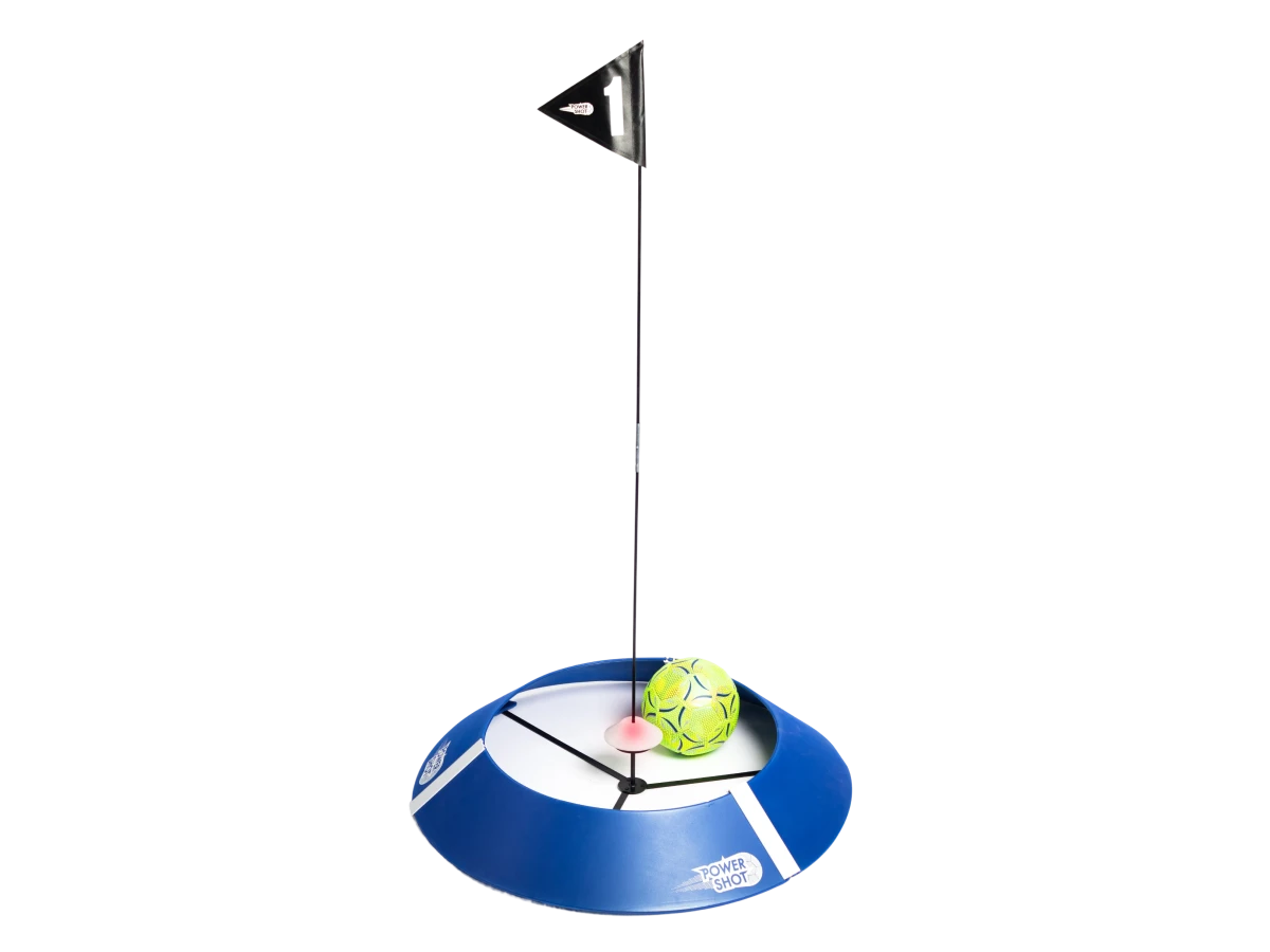 Foot golf target kit with lighted target Powershot