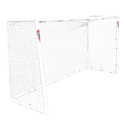STADIUM Football goal - 3.7m x 2m - uPVC - White Powershot