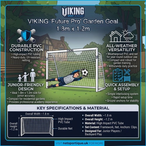 Professional Garden Football Goal – 1.8m x 1.2m VIKING