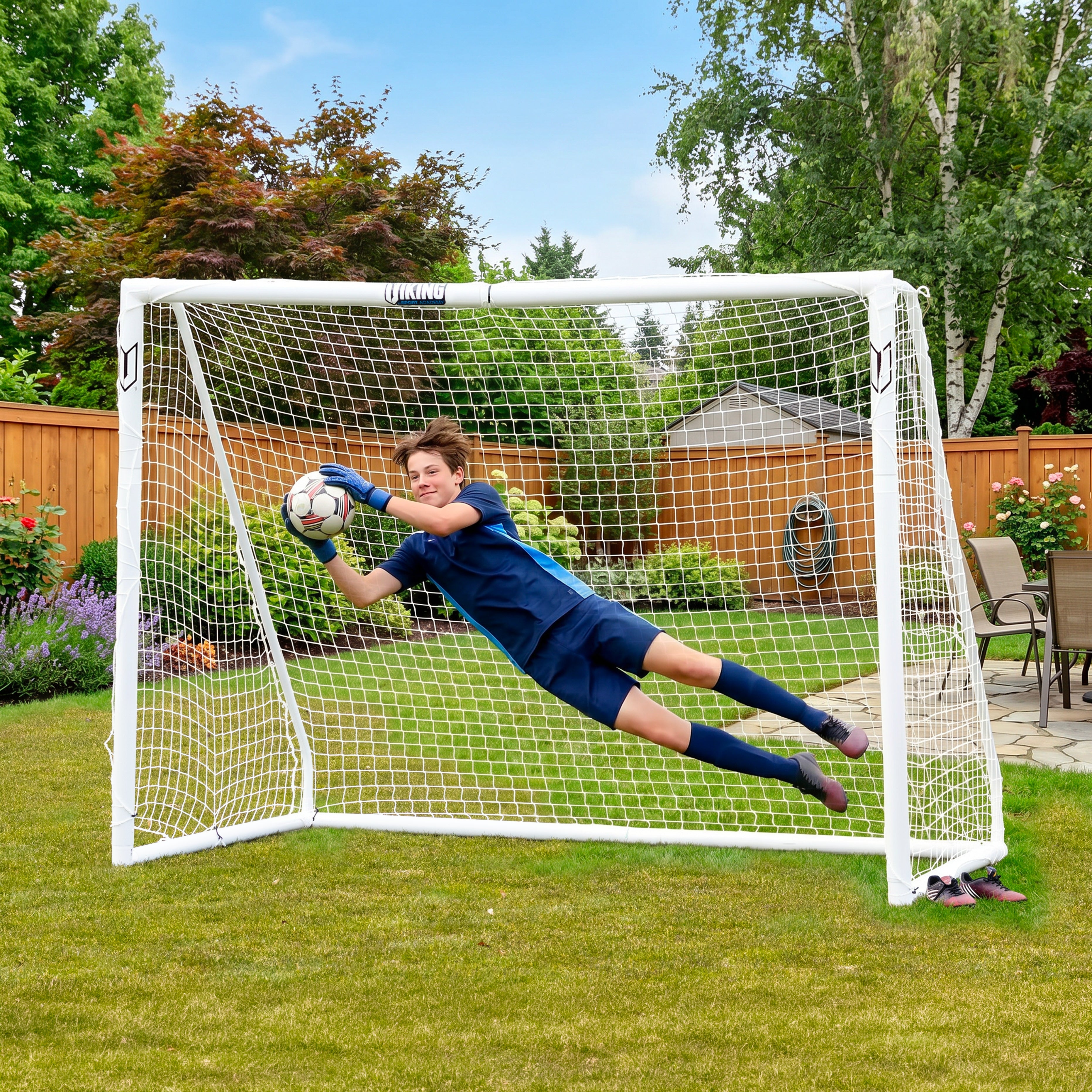 Netsportique garden goal - 2,4m x 1,8m VIKING