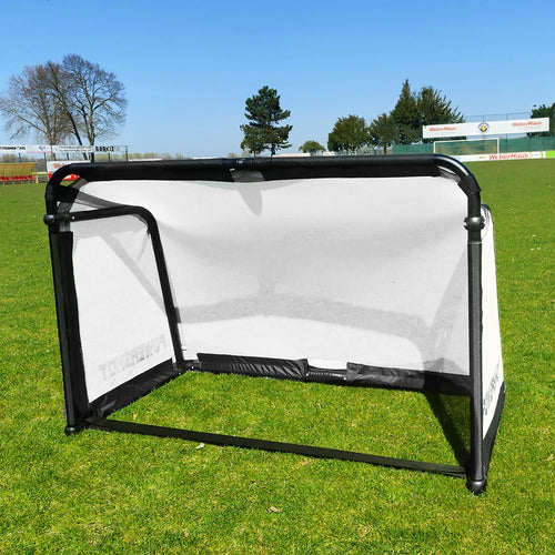 White folding football goal - 1.5m x 1m Powershot