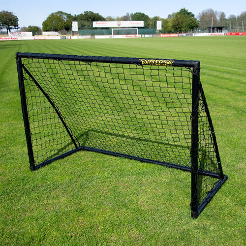 Pair of Football goals - 1.8m x 1.2m - uPVC black Powershot
