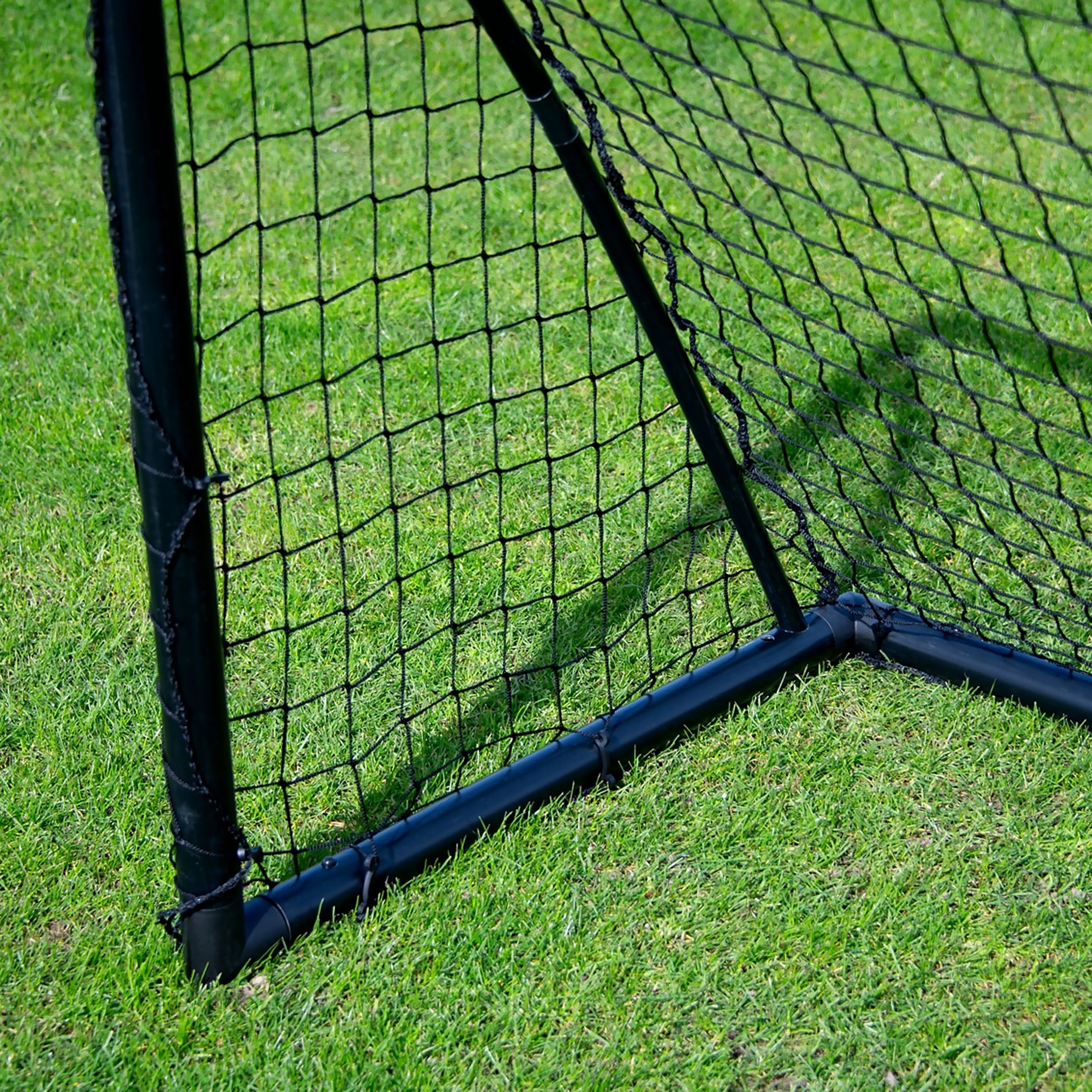 Pair of Football goals - 1.8m x 1.2m - uPVC black Powershot