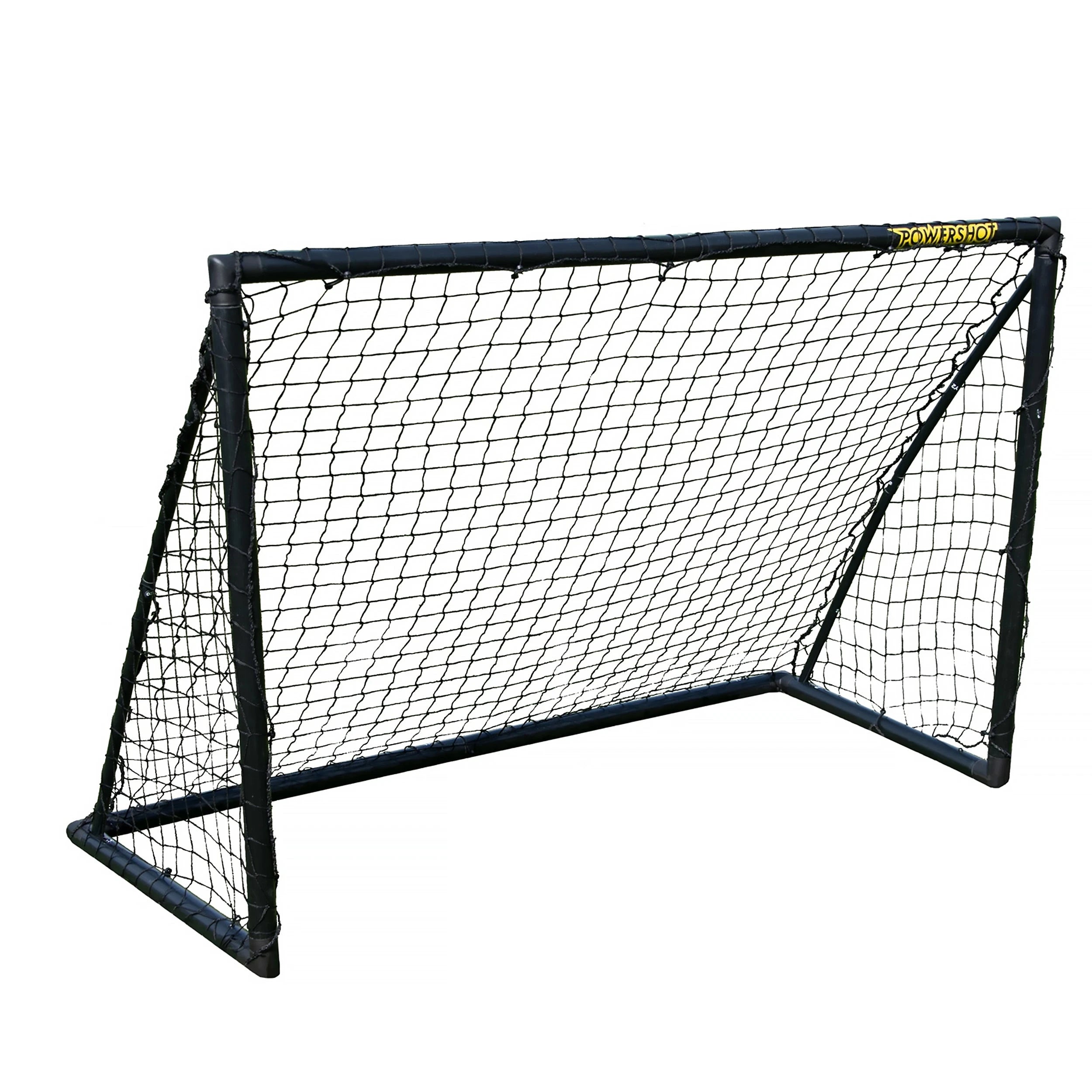 Pair of Football goals - 1.8m x 1.2m - uPVC black Powershot