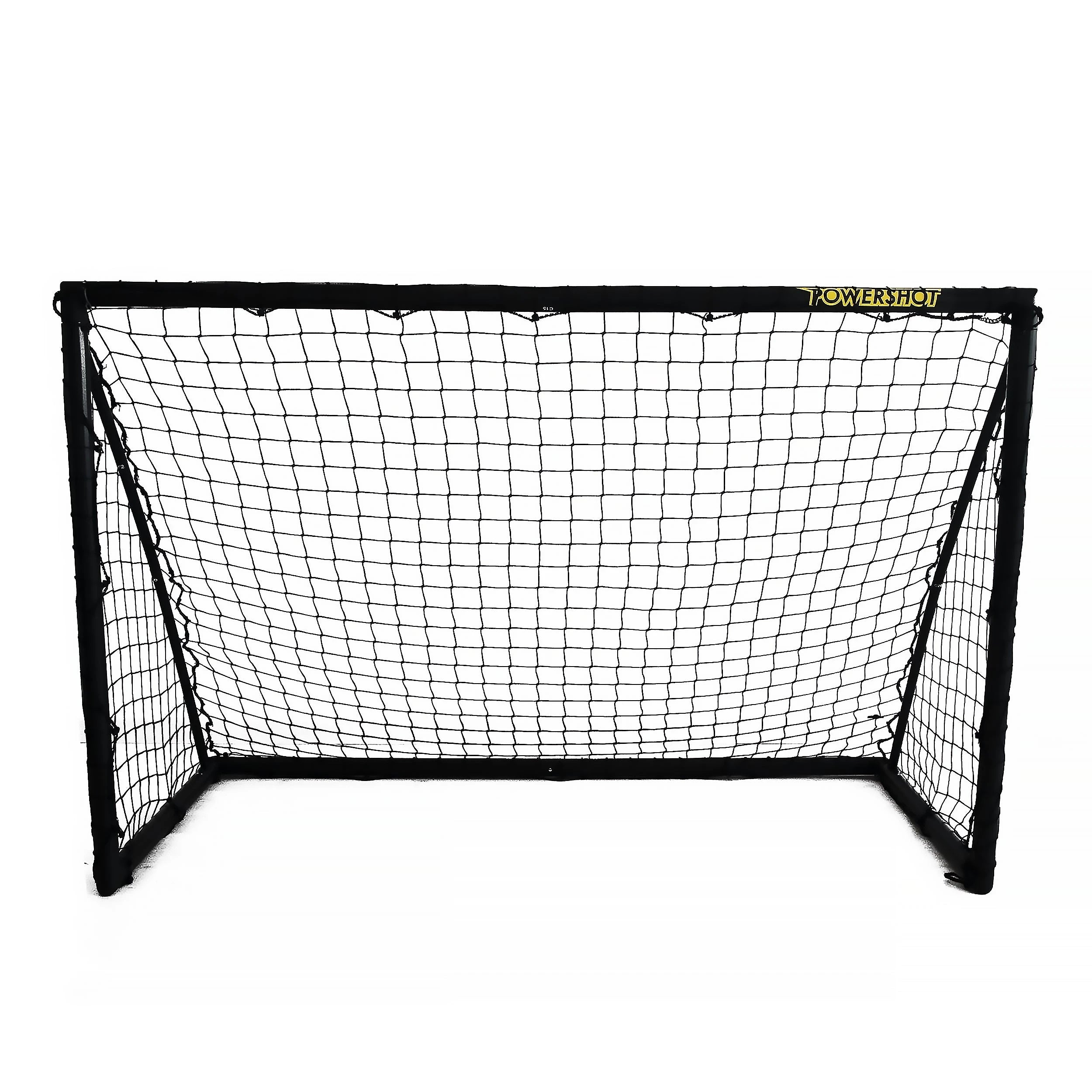 Pair of Football goals - 1.8m x 1.2m - uPVC black Powershot