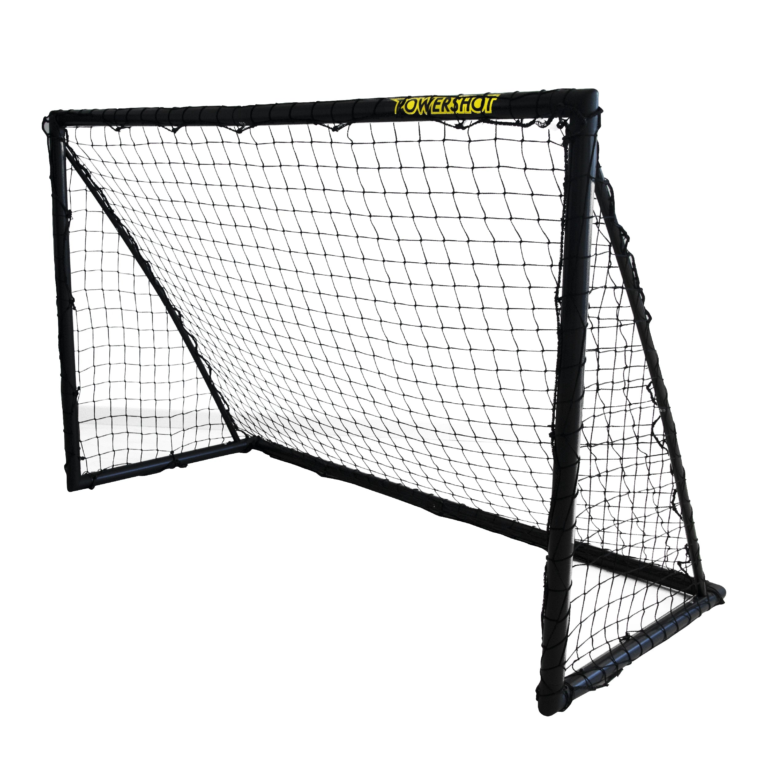 Pair of Football goals - 1.8m x 1.2m - uPVC black Powershot