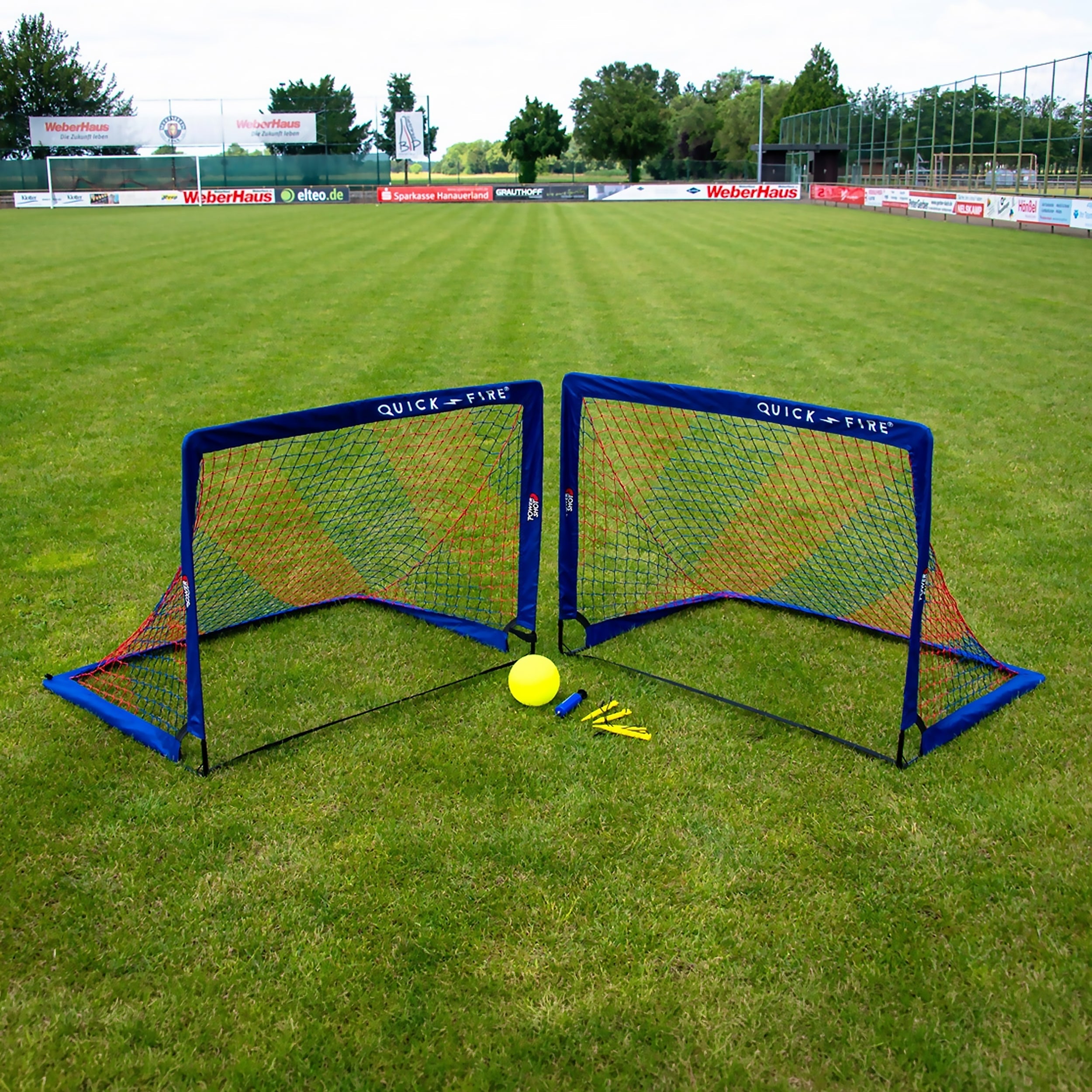 Pair of pop up goals - 1,2m x 0,9m (4' x 3') Powershot