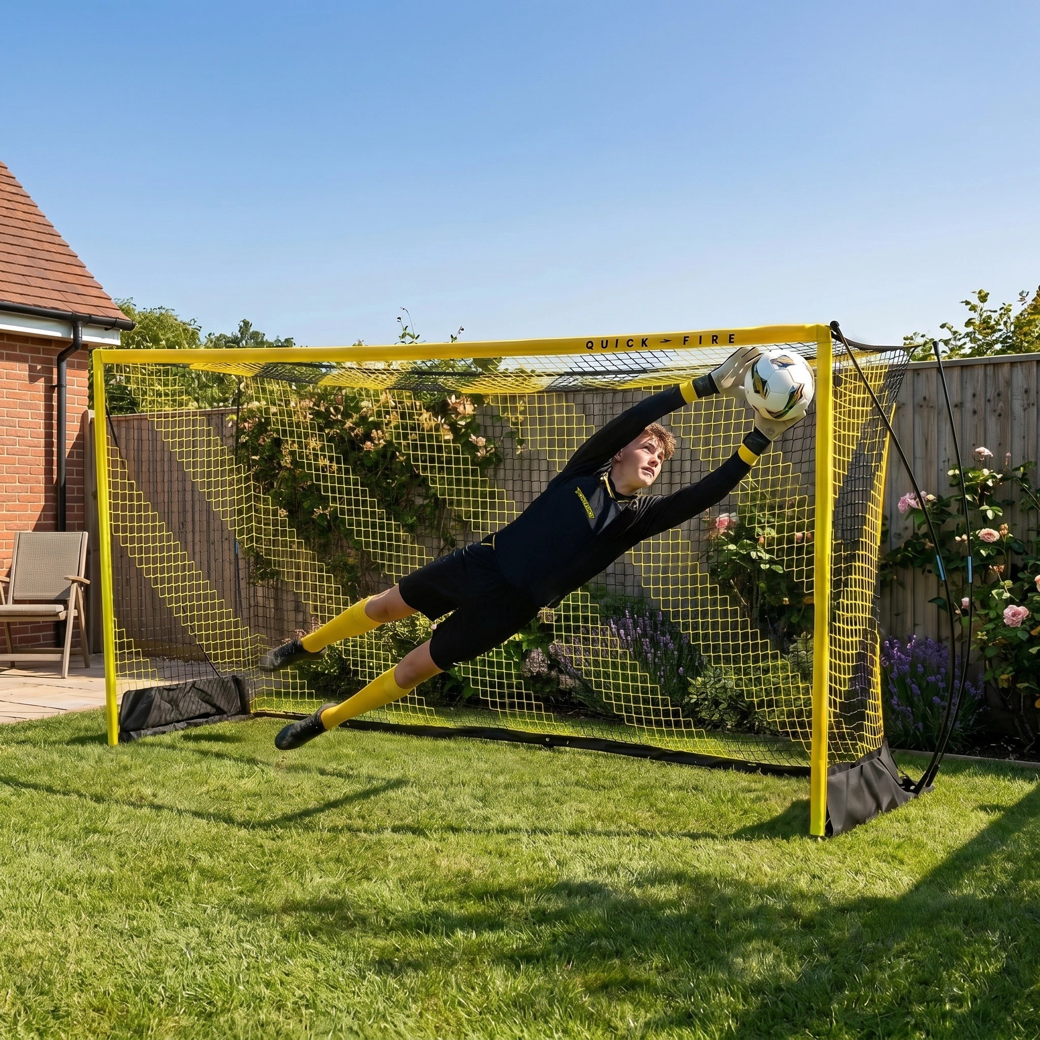 Portería de fútbol Quickfire - 3,6 x 1,8m - autolastrada