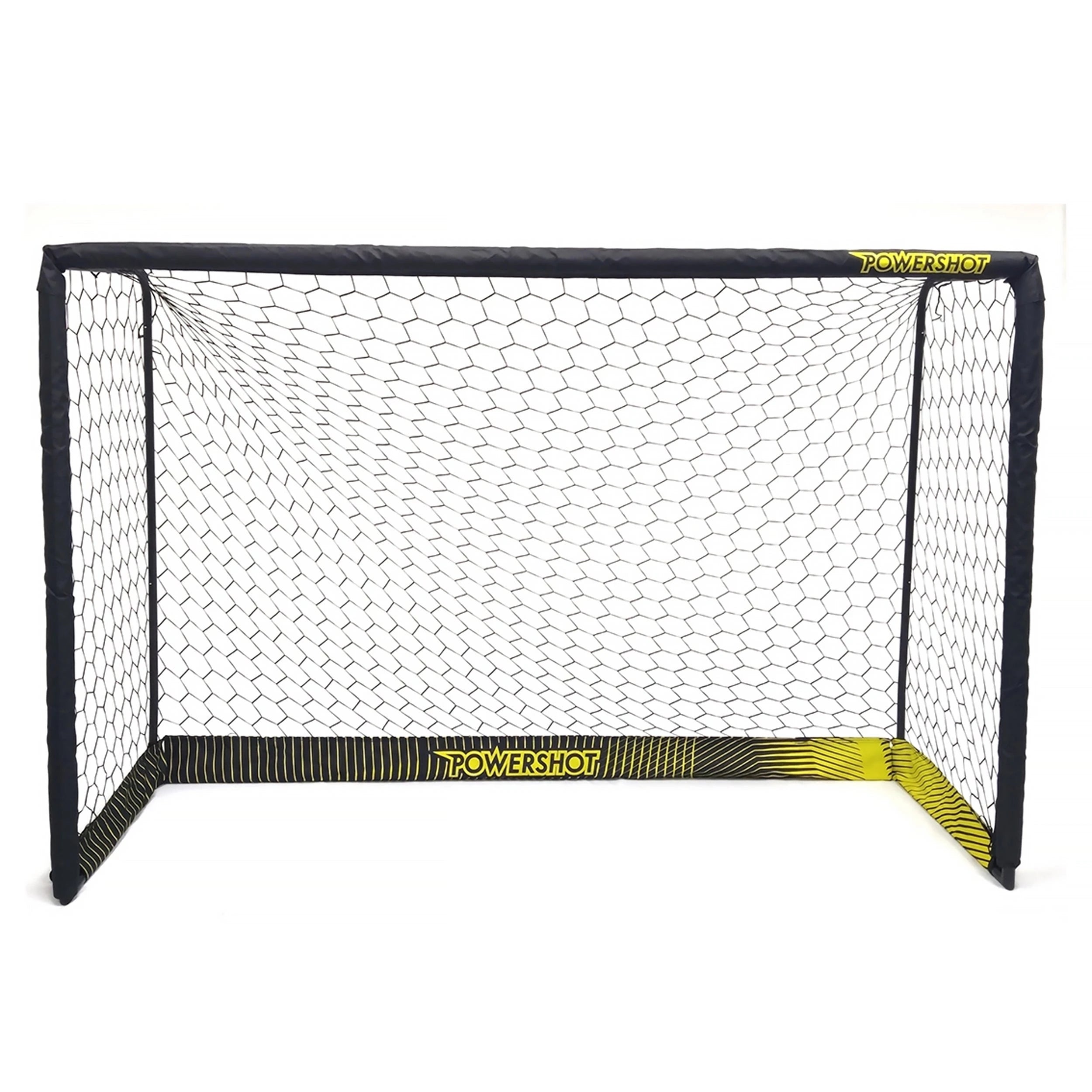 Black steel football goal - 4m x 2m Powershot