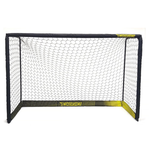 Black steel football goal - 4m x 2m Powershot