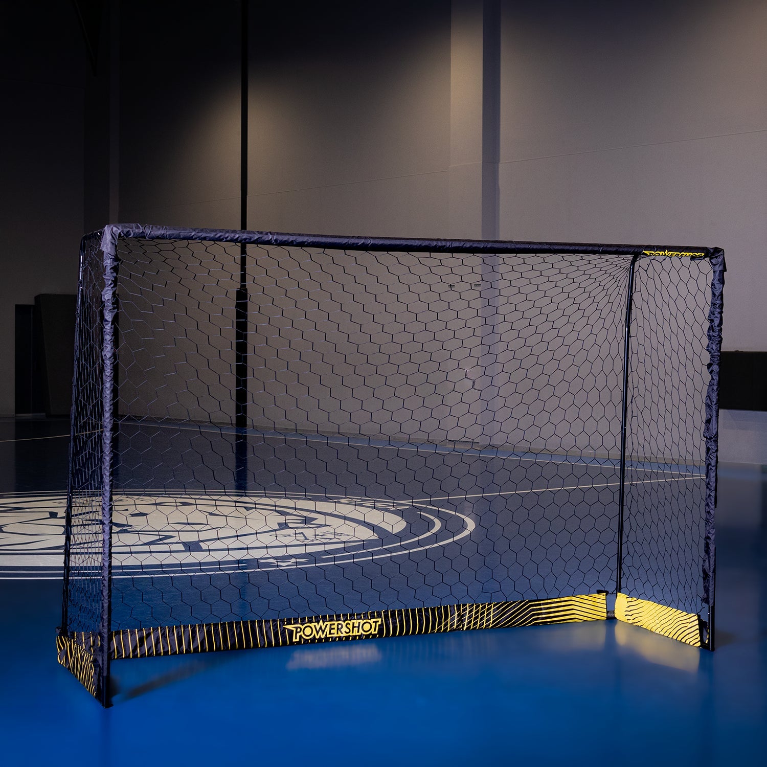 Black steel football goal - 3m x 2m Powershot