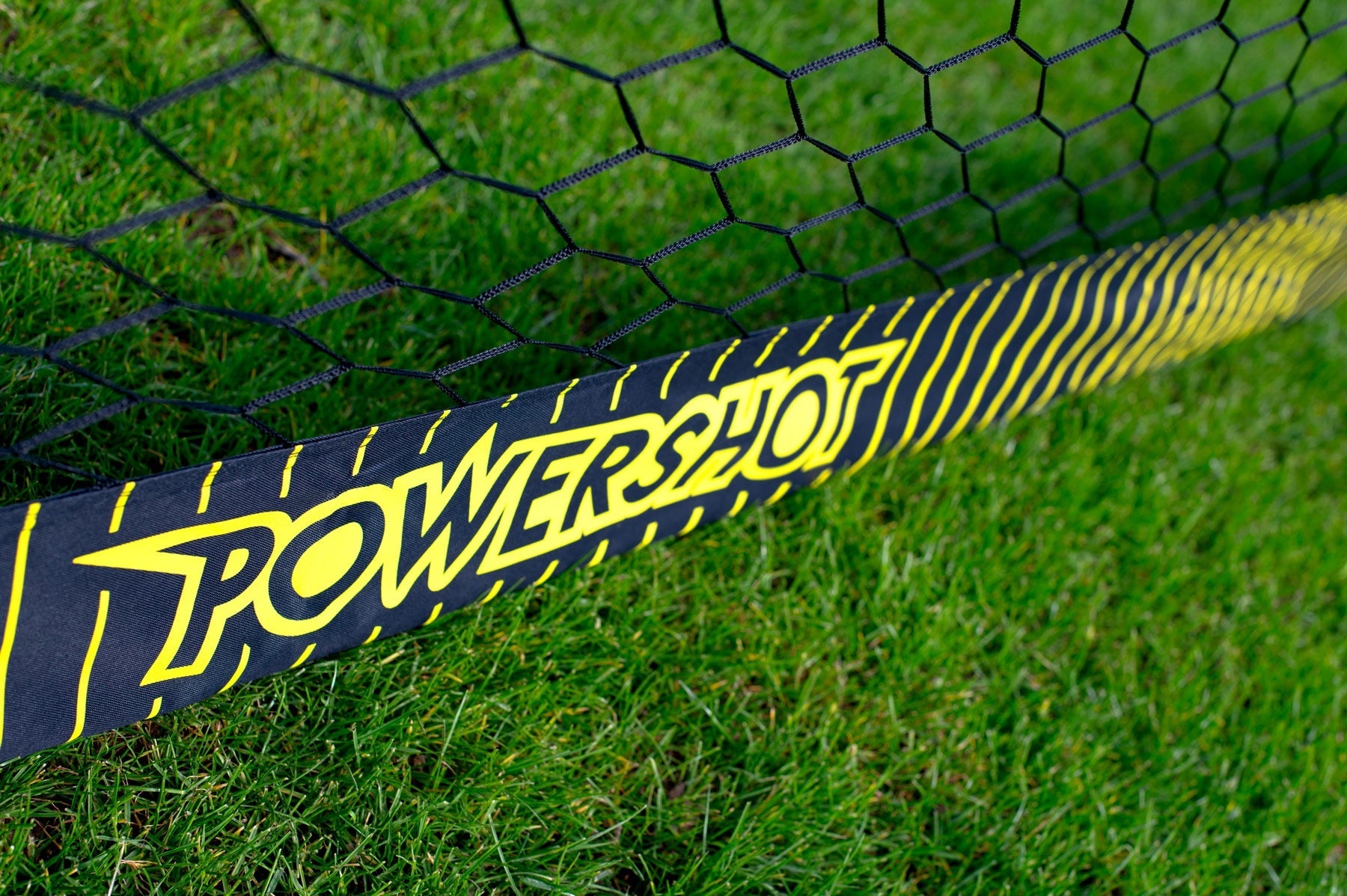 Black steel football goal - 4m x 2m Powershot